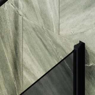 Шторка на ванну MaybahGlass MGV-613-6 60см чёрный